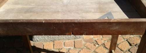 SOLID VINTAGE SCHOOL DESK.  SEE ALL PICTURES